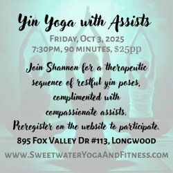 Yin Yoga with ASSISTS & Crystal Bowls (90min)