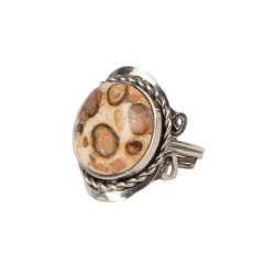 Leopardita stone ring