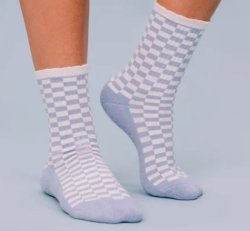Grippy Socks - Colored Crew (one pair)