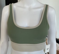 Blake Contrast Binding Sports Bra Jade