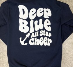 Jogger Set - Navy with white Puff