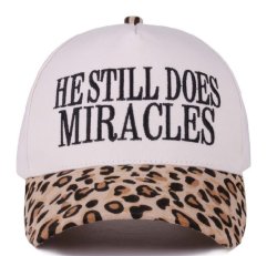 He Still Does Miracles Two Tone Canvas Cotton Cap