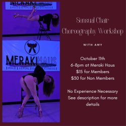 Ocotber Sensual Chair Choreography Workshop with Amy (Non-Members)