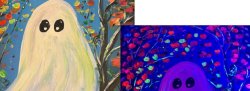Glow in the Dark Ghost Paint Nite