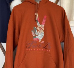 Exclusive Hoodie Sweatshirt - Large Logo Front -Free to Be Yoga & Movement