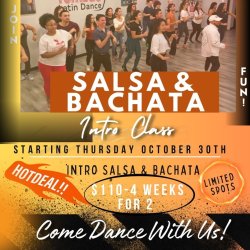 $110 INTRO SALSA & BACHATA FOR 2 DEAL