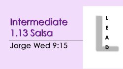 Salsa - Int 1.13 Salsa - Wed @ 9:15 LEADS