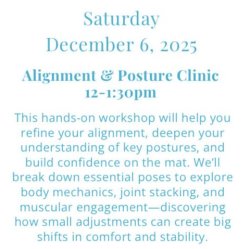 Alignment & Posture Clinic with Courtney