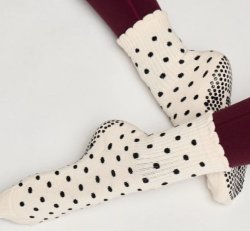 Polka Dot Crew Sock