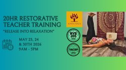 20 Hr Restorative Yoga Teacher Training - Release into Relaxation