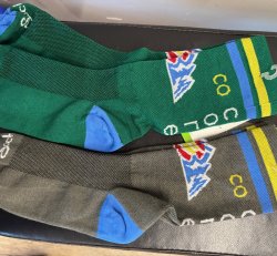 2 Pairs of New CORE Socks - Green or Grey