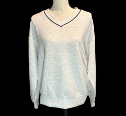 Rae Mode Modal Scuba V Neck with Piping