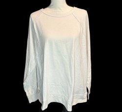 Rae Mode Oversized Cotton Slub Long Sleeved Top