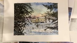 Jan ‘26 Welcome to Watercolor level 1 (Tuesdays evenings in HUDSON at the OLD CHURCH on the GREEN)