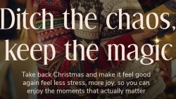 Ditch the Chaos, Keep the Magic - Wellbeing Workshop