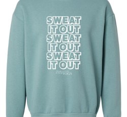 Sweat It Out Crewneck - Sea Blue - Medium