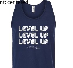 Men's Navy Level Up Muscle Tank - L