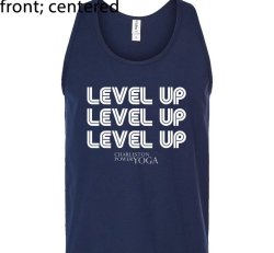 Men's Navy Level Up Muscle Tank - S