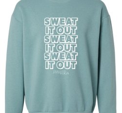 Sweat It Out Crewneck - Sea Blue - Large