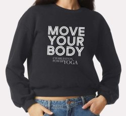 Women's Move Your Body Crewneck - Black - Large