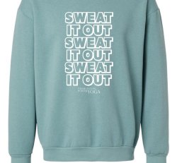 Sweat It Out Crewneck - Sea Blue - XS