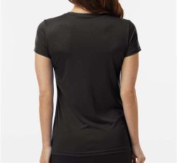 Women's Performance V-Neck T-Shirt – Black