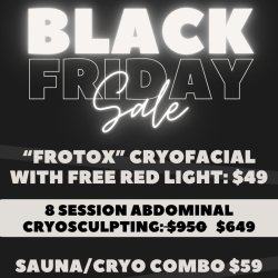 Black Friday 2025 Sauna/Cryo Combo $59