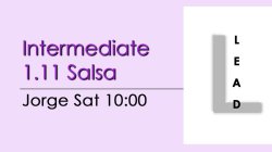 Salsa - Int 1.11 Salsa - Sat @ 10:00 LEADS