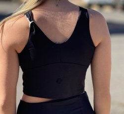 PL-LONGLINE BRA BLACK