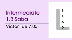 Salsa - Int 1.3 Salsa - Tue @ 7:05 LEADS