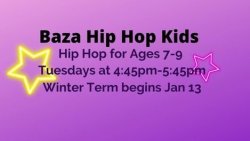 WINTER Tuesday KIDS Hip Hop (ages 7-9)