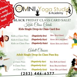 BLACK FRIDAY SALE! -Adult 4 Class Card
