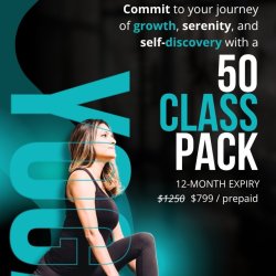 SALE! 50 Class Pack (12month expiry)