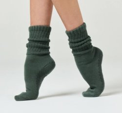 Khaki Scrunch sock