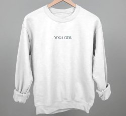 Yoga Girl | White / M / Sweatshirt