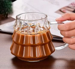 Glass Tree Mug Filled w/ Cocoa, Liquor, Spoon and Marshmallows