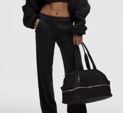 lululemon SoftstremeTM Pintuck Mid-Rise Pant *Reg 32" black size XL