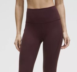 lululemon Wunder Train High Rise Tight 25" *Pockets crater blue size 4