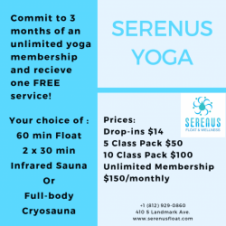 10 x Yoga/Pilates or Tai Chi or Chi Gong Package