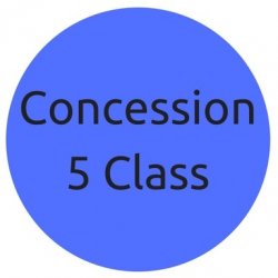 Concession Pass - 5 Yoga Classes (2 Mths Exp)