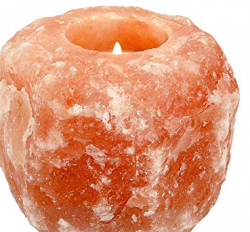 Single Hole Himalayan Salt Tea Light Holder