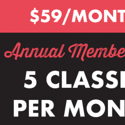 PROMO $59 Monthly Autopay (5 classes/mo)