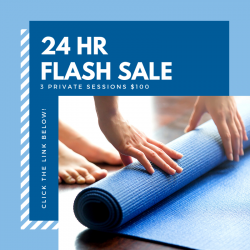 3 Private 1 Hour Yoga Sessions