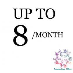 UP TO 8 classes/month *Autorenews*