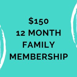 12 Month Family Membership $150/mnth