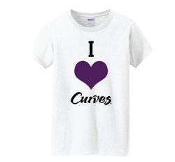 I Love Curves Next Level Tshirt-White