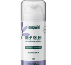 Hempwell 500mg Deep Relief Cooling Muscle and Joint Cream