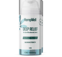 Hempwell 1000mg Deep Relief Cooling Muscle and Joint Cream