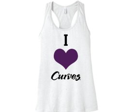 I Love Curves Next Level Tank Top-White
