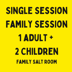 1 adult + 2 children - Single Session Family Salt Room